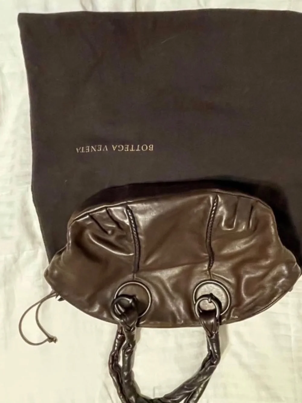 Vintage Bottega Veneta Ring Handle Top Handle Bag/Hobo